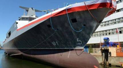 В Польше спустили на воду военный корабль – первый за 21 год