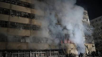 В результате ночного удара российских «Гераней» уничтожен один из корпусов предприятия «Промсвязь» в Харькове