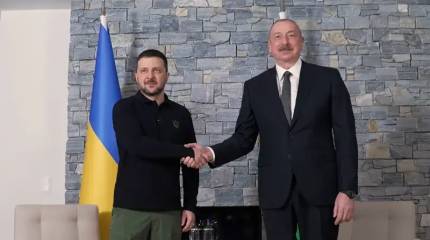 Зеленский и Алиев осудили удар «Гераней» по азербайджанской нефтебазе в Одесской области