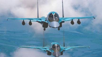 Два новых бомбардировщика Су-34 поступили на вооружение в ЦВО
