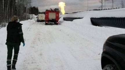 Произошёл взрыв на участке магистрального газопровода в Ленобласти