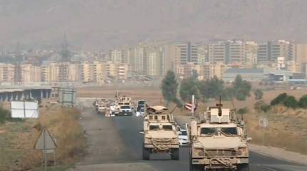 Российские военные остановили продвижение американской колонны в Сирии