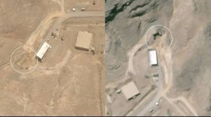 Спутниковые снимки показывают, что в Иране открыли один из туннелей на ядерном объекте в Исфахане