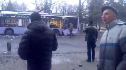 Украинские силовики обстреляли трамвайную остановку в Донецке