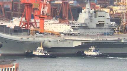 Авианосец ВМС Китая "Ляонин" после модернизации вышел в море
