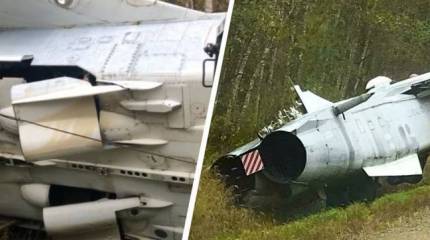 В Приморье Су-24М при буксировке оказался в кювете