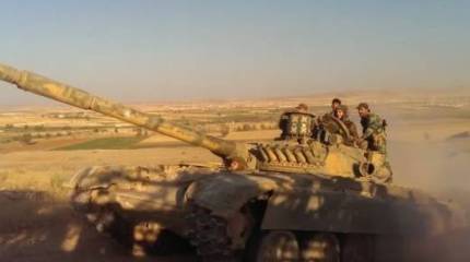 «Миражи» на сирийских Т-55 и Т-72М1 в Алеппо