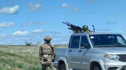Российский бензовоз сумел увернуться от лобовой атаки украинского беспилотника