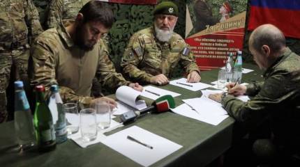 Добровольческий отряд «Ахмат» стал первым подразделением, подписавшим контракт с Минобороны
