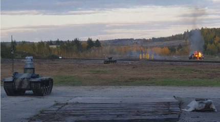 Дмитрий Рогозин опубликовал видеоролик с испытаниями российских боевых роботов