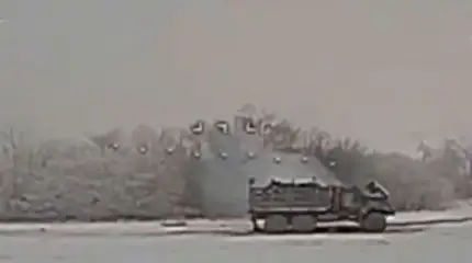 Удар беспилотника проделал внушительную дыру в капоте украинского ЗИЛ-131