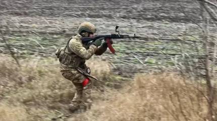 Бойцы отрядов «Шторм» подняли российский флаг над Бологовкой Харьковской области