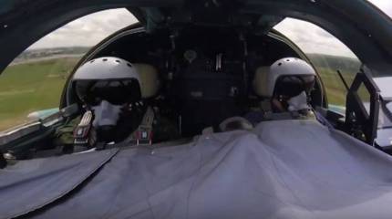 Минобороны показало кадры работы фронтовых бомбардировщиков Су-34 в рамках военной операции на Украине