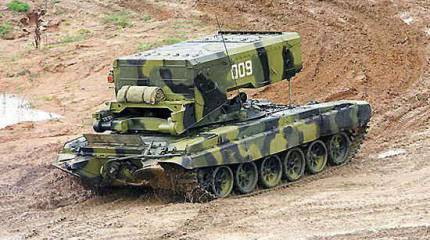 Учения с использованием тяжелых огнеметных систем ТОС-1А