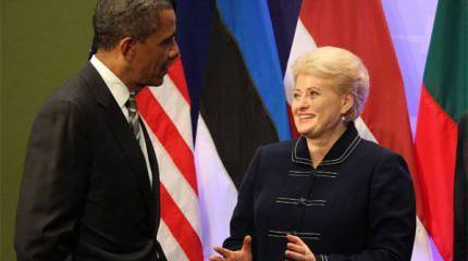 Грибаускайте заявила, что последовала примеру Обамы, и не собирается ехать в Москву на Парад Победы 2015