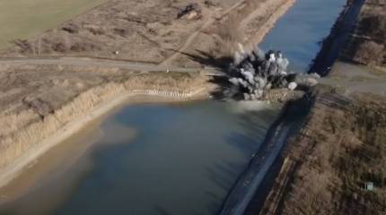 Северо-Крымский канал начал заполняться водой из Днепра