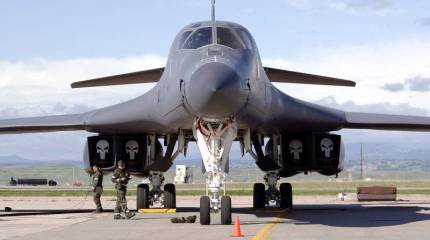 American squadron of bombers located in Qatar