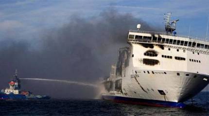 Взрыв на пароме в Балтийском море. Паром шёл под флагом Литвы