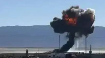 В США упал истребитель F-16, место падения назвали «пустынным»