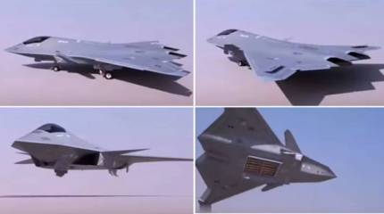 В Китае представили внешний вид перспективного боевого самолёта 6-го поколения