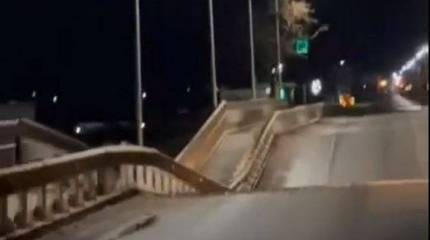 В пригороде Мелитополя украинские диверсанты подорвали автомобильный мост