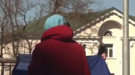 «А почему не в поддержку России?» - акция по поддержке Украины в Латвии потерпела фиаско