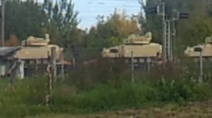 Очевидцы засняли переброску натовской военной техники в Латвию