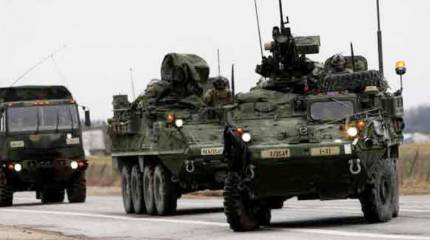 В Литву вслед за ротационными силами прибыла военная техника