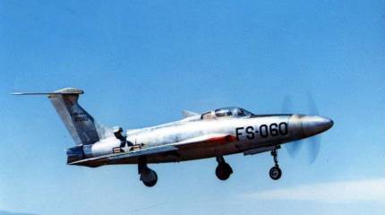 Самый шумный самолет в истории. Экспериментальный истребитель XF-84H – «Вопящий гром»