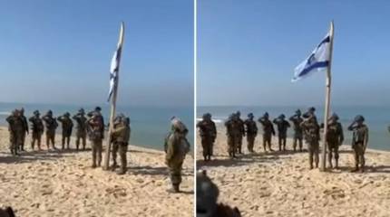 Израильская армия подняла государственный флаг в северной части Газы