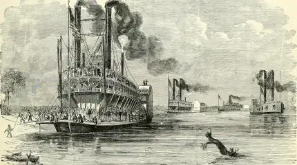 Los barcos de vapor de Tom Sawyer van a la batalla