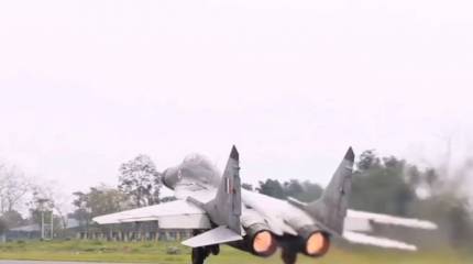 Разбился корабельный истребитель МиГ-29 ВВС Индии