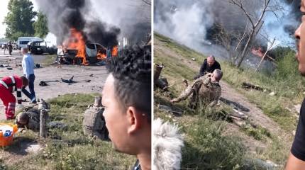 Удар в Печенегах пришёлся по военным ВСУ - кадры слил в сеть иностранный наёмник