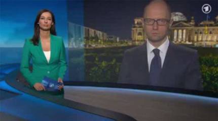 В эфире немецкого ТВ Яценюк поставил Украину и фашистскую Германию на одну чашу весов