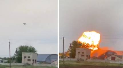 «Истощение фронтовой ПВО»: обсуждается беспрепятственный прилёт «Герани» по ангару с военной техникой в Новофёдоровке к северу от Покровска