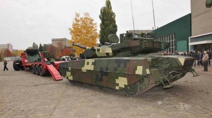 Украинский танк БМ "Оплот" так и не доехал до американских военных