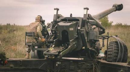 Новый БПЛА «Ланцет» с тепловизором уничтожил британскую гаубицу FH70 ВСУ в зоне спецоперации