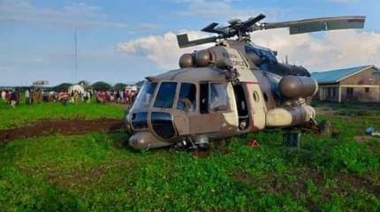 Теперь остался только один вертолет: кадры падения Ми-171Э ВВС Кении