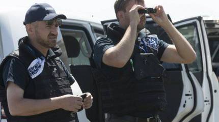 Миссия ОБСЕ заявляет, что зафиксировала передвижение колонны военной техники без опознавательных знаков по территории ДНР