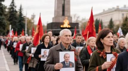 Марш памяти в Кишиневе: 9 мая отметили 81-ю годовщину Победы