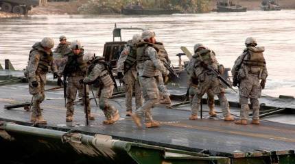 Американская армия испытывает новые мины для европейского театра военных действий