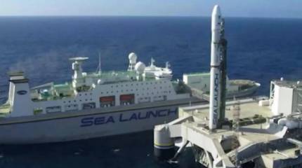 Судно плавучего космодрома «Морской старт» пришло из США в Россию