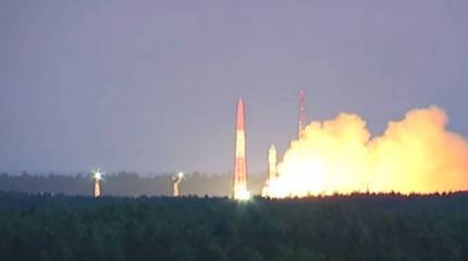 Ракета-носитель "Союз-2.1б" успешно вывела в космос спутник "Глонасс-М"