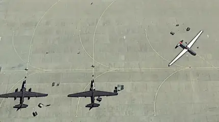 Разведывательная авиация ВВС США на спутниковых снимках