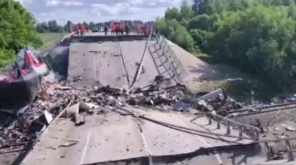 Shot: Для подрыва автомобильного моста в Брянской области было использовано четыре взрывных устройства общим весом 4 кг