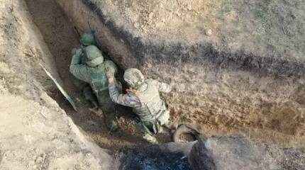 ВС РФ заблокировали противника в районе террикона шахты «Краснолиманская» к востоку от Родинского