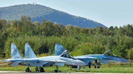 Три новых многоцелевых истребителя Су-35С пополнили состав ВКС РФ