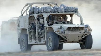 На вооружении ВСУ замечен американский лёгкий тактический автомобиль Flyer 72-LD