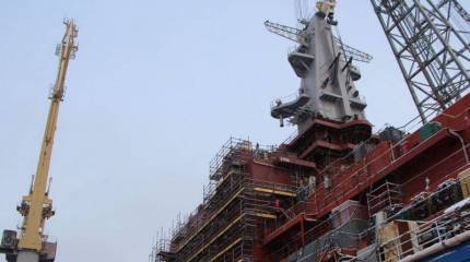 На четвёртом атомном ледоколе «Якутия» проекта 22220 завершается формирование надстройки