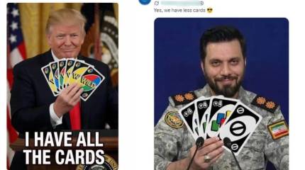 Трамп похвастался своими «картами» и заочно «сыграл» с Ираном в UNO